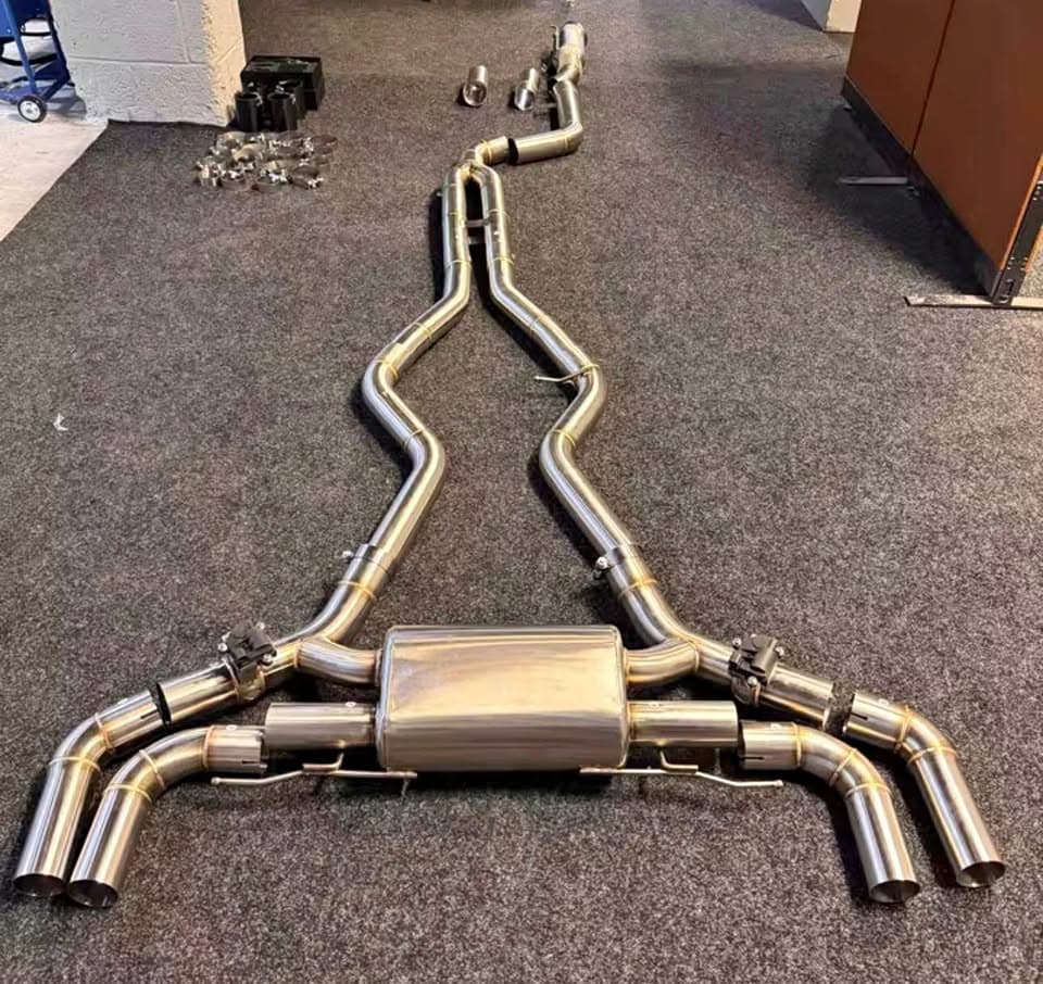 BMW Stainless Steel Valved Catback Exhaust With Carbon Tips