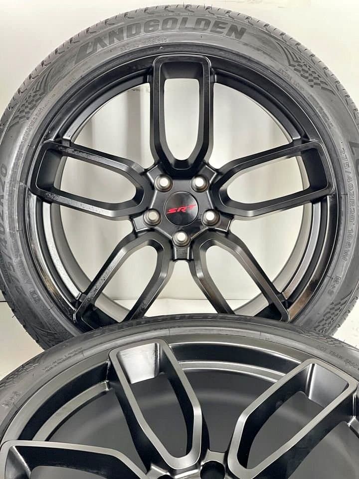 20" Dodge Demon SRT Hellcat Style Staggered Wheels 275/40ZR20 315/35ZR20 Performance Tires